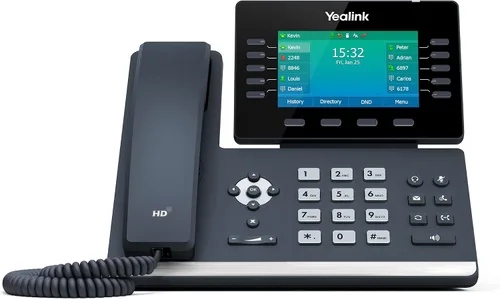 Vista 2 de Yealink T54W - Teléfono IP con módulo de expansión EXP50 (paquete de 5) - Adaptadores de corriente incluidos