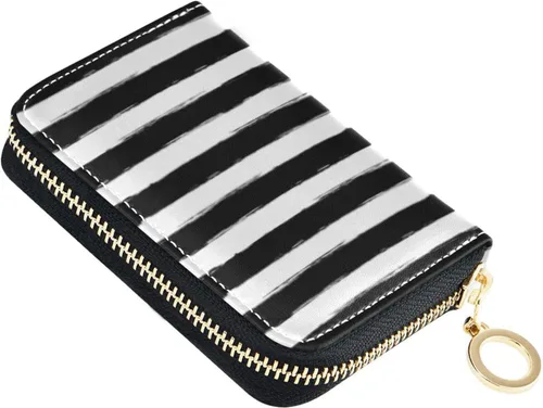 Vista 16 de Tarjetero de Tarjetas de Crédito RFID de Cuero con Cremallera Cartera para Mujeres y Niñas, Color #01, Talla única, Classic
