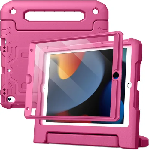 Vista 11 de JETech Funda para iPad de 10.2 pulgadas (9ª/8ª/7ª generación, 2021/2020/2019) con protector de pantalla integrado, a prueba de golpes, funda Negro