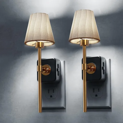 Vista 15 de L LOHAS LED Luz nocturna, luces nocturnas modernas que se enchufan a