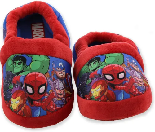 Vista 2 de Marvel Avengers Superhero - Pantuflas Aline de felpa para niños pequeños