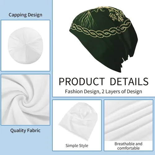 Vista 180 de Bufanda casual Bandana Sombrero Suelto Gorro Elástico Gorro, Gorro