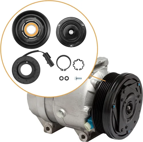 Vista 8 de KAX Kit de embrague de compresor de CA Ram 1500 2003-2008 Ram 2500 2003-2008 Ram 3500 2003-2008 A/C Compresor Embrague Assy 10S17E