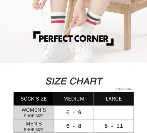 Vista 7 de PERFECT CORNER Calcetines de algodón con soporte de arco para entrenamiento atlético, gimnasio, para hombres y mujeres