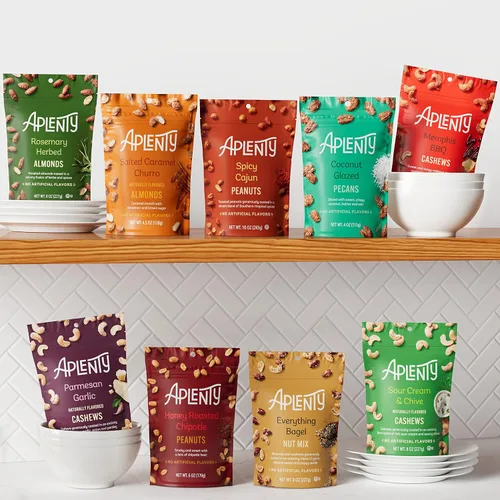 Vista 4 de Aplenty - Almendras Churro de caramelo salado, marca Amazon, 4.5 onzas