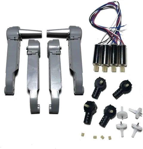 Vista 10 de Fit for K3 E99&K3 Pro Rc Drone FPV Quadrotor Spare Parts for E99&K3 Pro Engines Motor Base Propellers Blades Frame Gears Arm Kit(100pcs Gear)