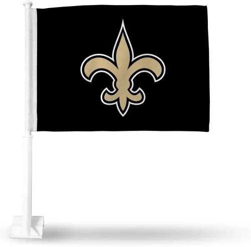 Vista 20 de Rico Industries NFL Double Sided Car Flag - 16" x 19" - Strong Pole That Hooks onto Car/Truck/Automobile