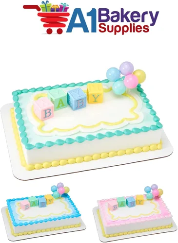 Vista 3 de Kit de decoración de tartas, kit de decoración de cupcakes, juguetes deportivos (bloques para bebés)
