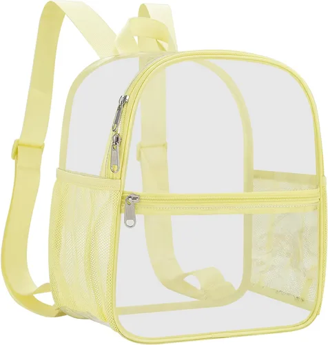 Vista 12 de Mochila deportiva transparente para eventos en estadios de 12 x 12 x 6 pulgadas, pequeña para ventiladores, conciertos, playa, trabajo, viajes