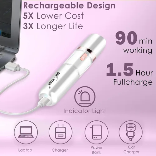Vista 5 de gurelax - Depiladora facial para mujeres, depiladora facial gurelax para cara, labios, sistema de depilación 2 en 1, para todas las edades y tipos