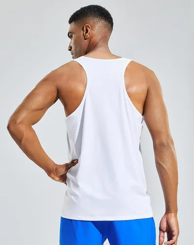 Vista 4 de MIER Camisetas de entrenamiento sin mangas para hombre, secado rápido, natación, atletismo, gimnasio, correr, muscular, playa, camisetas sin mangas