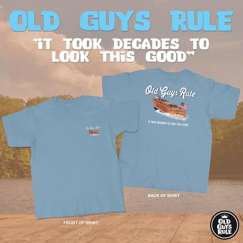 Vista 2 de Old regla Chicos Mens Tomó Décadas playera