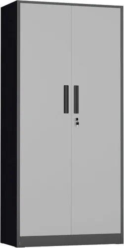 Vista 19 de INTERGREAT Armario de almacenamiento de metal con cerradura, gabinete de almacenamiento de metal con cerradura de 72 pulgadas de alto con puertas