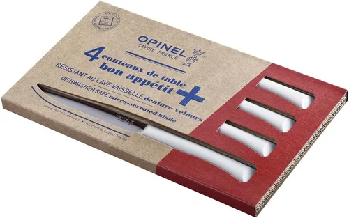 Vista 2 de Opinel Bon Appetit+ Juego de 4 cuchillos dentados aptos para lavavajillas - Cloud