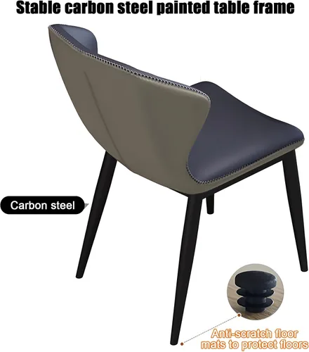 Vista 7 de YVYKFZD 5 Piece Kitchen Dining Table Set, Office Reception Room Club Table and Chair Set, Small Round Conference Table, Simple Coffee Table