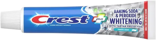 Vista 3 de Crest Cavity & Tartar Protection - Pasta de dientes blanqueadora de bicarbonato de sodio y peróxido, menta, 5.7 onzas