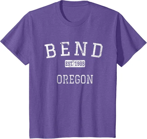 Vista 62 de Bend Oregon OR Camiseta vintage, Negro