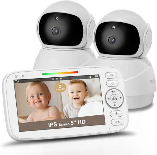 Vista 8 de Kidsneed Monitor de bebé con 2 cámaras