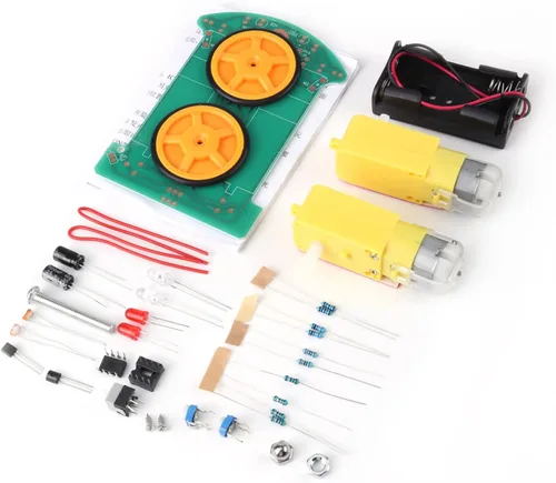 Vista 4 de Kit de bricolaje de coche de seguimiento inteligente, robot inteligente para automóvil, robot de seguimiento para automóvil, kit de accesorios