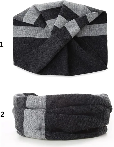 Vista 4 de AHAHA Gorro de invierno para niños con orejeras con forro polar mejorado para esquiar