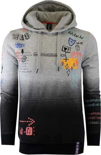Vista 2 de Screenshot - Sudadera con capucha de forro polar para hombre, estilo urbano