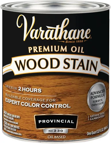 Vista 18 de 1 cuarto de galón Rust-Oleum Brands 211728H Gunstock Varathane - Tinte para madera interior a base de aceite (paquete de 2)