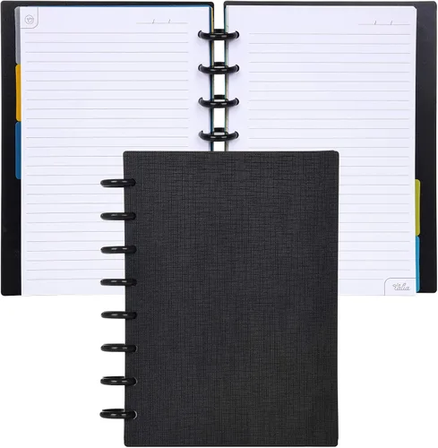 Vista 91 de Talia - Cuadernos de notas con tapas, planificador, personalizables, (Rosa de los 90, Junior (5.5 pulgadas x 8.5 pulgadas))