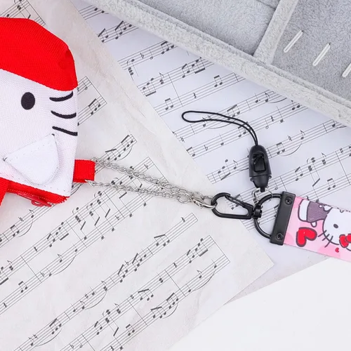 Vista 4 de G-Ahora Cartera de anime para mujeres y niñas, con cordón, Gato, Novedad