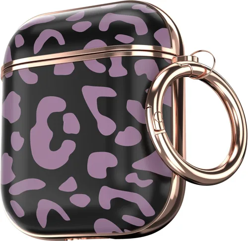Vista 9 de Maxjoy Funda para AirPods, bonita funda protectora rígida para AirPod 2 Gen para mujeres y hombres con llavero para AirPods de 2ª generación de 1ª