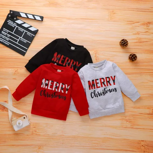 Vista 9 de Sudadera de manga larga para bebé y niña con diseño de Feliz Navidad