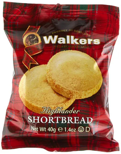Vista 4 de Walkers Shortbread Highlanders, galletas tradicionales de mantequilla pura, 1.4 onzas (18 unidades)