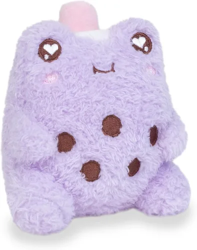 Vista 6 de Cuddle Barn PlushGoals - Mini Boba Wawa Clip súper suave y lindo Kawaii rana de peluche de animal de peluche, llavero para bolsa, 4 pulgadas