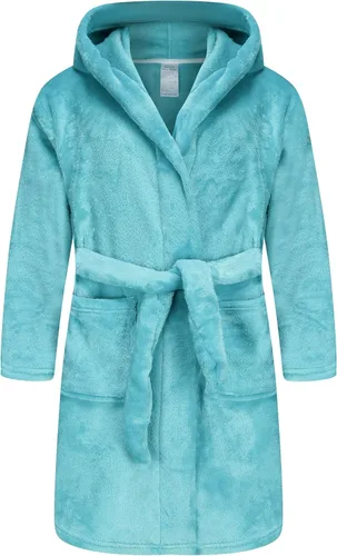 Vista 24 de Bata de forro polar para niñas y albornoz con capucha para niños de franela suave para niños Ángel