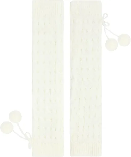Vista 3 de Calentadores de piernas para mujer y niñas estilo japonés Lolita, largos, de punto Kawaii, calcetines góticos Harajuku, cubrepiernas de malla