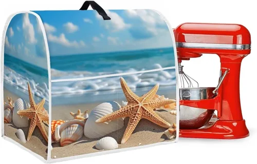 Vista 5 de Fundas de ayuda de cocina para batidora de pie de 4.5 a 5 cuartos de galón, lavables para electrodomésticos de cocina, fundas de tela para proteger