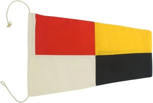Vista 29 de Hampton Nautical Letra F Bandera de tela náutica del alfabeto, letra S