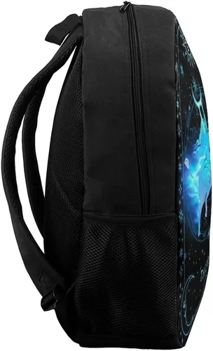 Vista 3 de Mochila de Constelación 3D Zodiac Impreso Mochila de Viaje Mochila Portátil Casual Mochila Mochila Mochila Escolar Ligera, Tauro., Mochilas de viaje