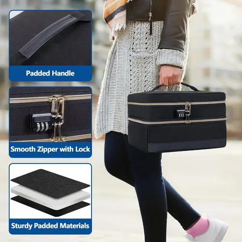 Vista 5 de Damero - Bolsa discreta para juguetes, bolsa de almacenamiento de juguetes