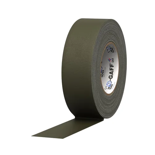Vista 7 de ProTapes Pro Gaff Cinta de Gaffer de tela mate premium de 1 pulgada de ancho con adhesivo de goma, 11 mils de grosor, 55 yardas de longitud