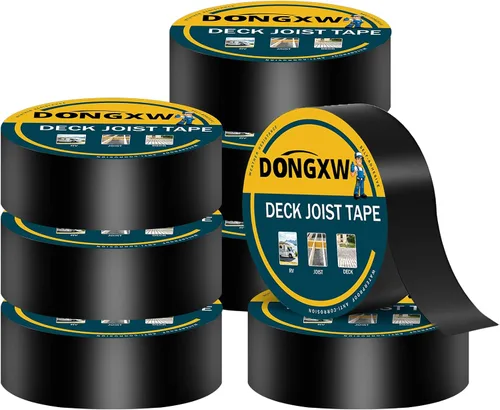 Vista 10 de Dongxw Cinta de Vigueta para Terraza 2''×50', Cintas Impermeables de Butilo para Vigas de Terraza, Cinta de Sellado Resistente a la Intemperie
