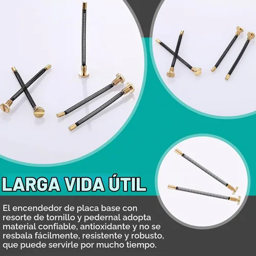Vista 4 de LEIFIDE - Kit de reparación de encendedor de 10 piezas, dedal de resorte