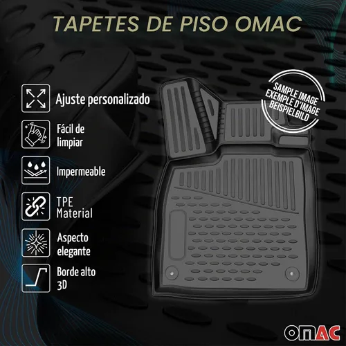 Vista 2 de OMAC Alfombrillas de piso para Mazda 5 2012-2015, alfombrillas de automóvil para todo tipo de clima, 3D, ajuste personalizado, tapete de goma