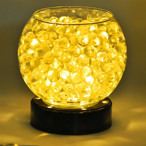 Vista 5 de KITOSUN Luz LED de florero de 4 pulgadas, color negro, estilo moderno con 9 LED blancos cálidos, control táctil, funciona