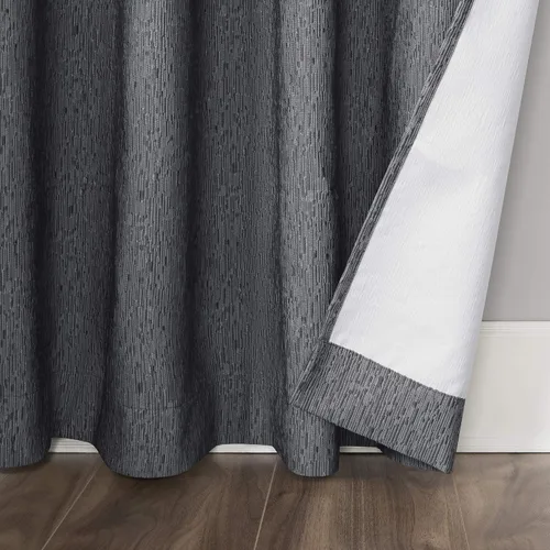 Vista 5 de Sun Zero Noir Dimensional Thermal Extreme - Cortina opaca con ojales, 52 x 96 pulgadas, gris carbón (paquete de 4)