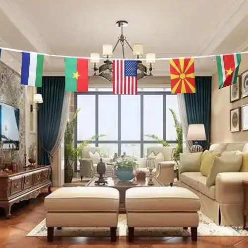 Vista 2 de Banderas de 100 países, bandera nacional de cadena internacional, bandera de países del mundo en todos los continentes, eventos deportivos