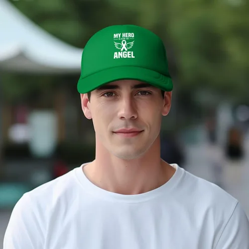 Vista 6 de My Hero is Now My Angel Cap Fashion Trucker Baseball Hat Unisex