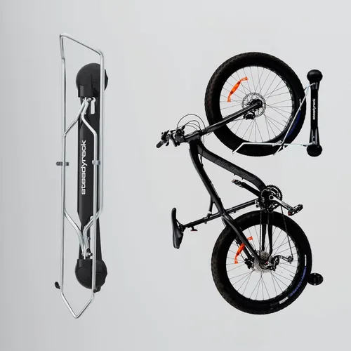 Vista 3 de Steadyrack Soporte para Bicicleta de Neumáticos Gruesos – Montaje Vertical en Pared para Bicicletas de Neumáticos Gruesos con Neumáticos