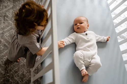 Vista 5 de Pobi Baby - Sábana bajera ajustable para cuna para niños y niñas, mezcla de Azul bebé