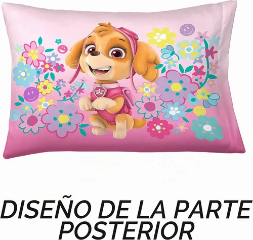 Vista 2 de Franco - Funda de almohada reversible de microfibra súper suave para niños, 20 in x 30 in, chicas de Paw Patrol Paw Patrol Girls