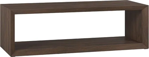 Vista 16 de Henn&Hart - Mesa de centro moderna de 48 pulgadas, color blanco haya Open lower shelf provides spacious surface and storage while keeping a modern